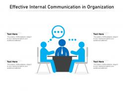 Effective internal communication in organization