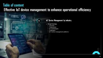 Effective IoT Device Management To Enhance Operational Efficiency Powerpoint Presentation Slides IoT CD Template Impressive