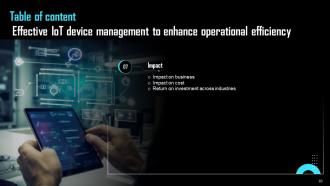 Effective IoT Device Management To Enhance Operational Efficiency Powerpoint Presentation Slides IoT CD Compatible Impressive