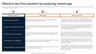 Effective Law Firm Solutions By Analyzing Market Gap Legal Firm Business Plan BP SS