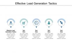 Effective lead generation tactics ppt powerpoint presentation infographics gallery cpb