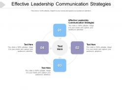 Effective leadership communication strategies ppt powerpoint presentation infographic template cpb