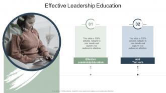 Effective Leadership Education In Powerpoint And Google Slides Cpb