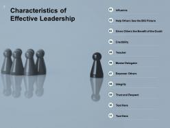 Effective leadership influence trust and respect communication change management strategy