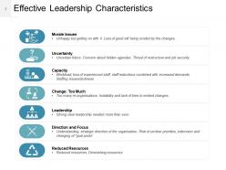 Effective leadership influence trust and respect communication change management strategy