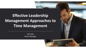 Effective Leadership Management Approaches To Time Management PPT Presentation AT