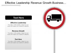 Effective leadership revenue growth business efficiency analyze competition cpb