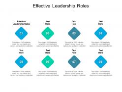 Effective leadership roles ppt powerpoint presentation layouts background cpb