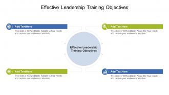 Effective Leadership Training Objectives In Powerpoint And Google Slides Cpb
