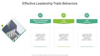 Effective Leadership Traits Behaviors In Powerpoint And Google Slides Cpb