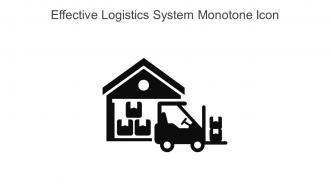 Effective Logistics System Monotone Icon In Powerpoint Pptx Png And Editable Eps Format