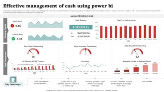 Effective Management Of Cash Using Power BI