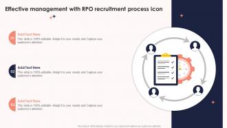 Effective Management With RPO Recruitment Process Icon