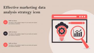 Effective Marketing Data Analysis Strategy Icon