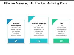 Effective marketing mix effective marketing plans service management operations cpb