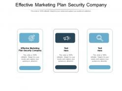 Effective marketing plan security company ppt powerpoint presentation file cpb