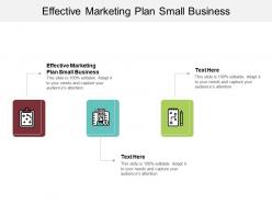 Effective marketing plan small business ppt powerpoint presentation influencers cpb