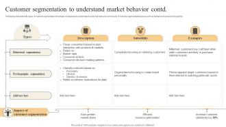 Effective Marketing Strategies Customer Segmentation To Understand Market Behavior Informative Images
