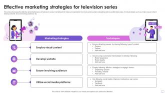 Effective Marketing Strategies For Television Series
