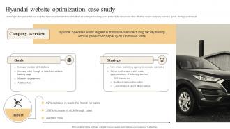 Effective Marketing Strategies Hyundai Website Optimization Case Study