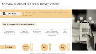 Effective Marketing Strategies Overview Of Efficient And Mobile Friendly Websites