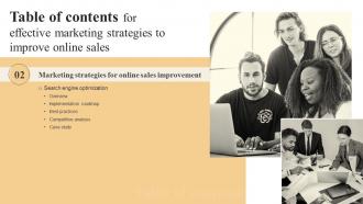 Effective Marketing Strategies To Improve Online Sales Powerpoint Presentation Slides Designed Colorful