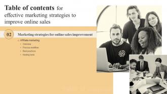 Effective Marketing Strategies To Improve Online Sales Powerpoint Presentation Slides Editable Impressive