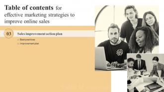 Effective Marketing Strategies To Improve Online Sales Powerpoint Presentation Slides Researched Impressive