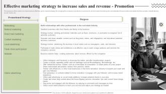 Effective Marketing Strategy To Increase Sales And Property Redevelopment Business Plan BP SS
