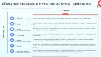 Effective Marketing Strategy To Increase Sales And Revenue Online Marketplace BP SS