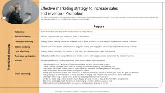 Effective Marketing Strategy To Increase Sales And Revenue Promotion Real Estate Renovation BP SS