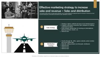 Effective Marketing Strategy To Increase Sales And Revenue Sales Group Tour Operator BP SS