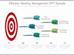 Effective meeting management ppt sample
