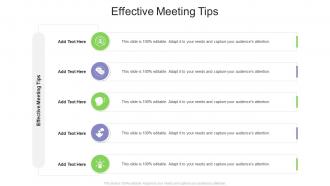 Effective Meeting Tips In Powerpoint And Google Slides Cpb
