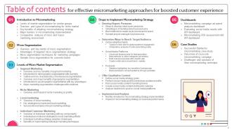 Effective Micromarketing Approaches For Boosted Customer Experience MKT CD V Professional Captivating