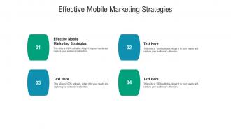 Effective mobile marketing strategies ppt powerpoint presentation portfolio mockup cpb