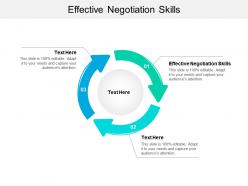 Effective negotiation skills ppt powerpoint presentation pictures good cpb