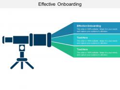 Effective onboarding ppt powerpoint presentation slides clipart cpb
