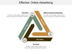 Effective online advertising ppt powerpoint presentation file graphic tips cpb