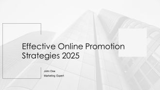 Effective Online Promotion Strategies 2025 PPT Demonstration AT