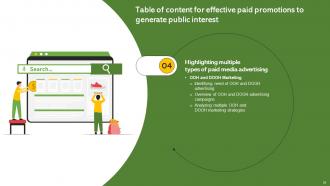 Effective Paid Promotions To Generate Public Interest Powerpoint Presentation Slides MKT CD V Attractive Researched