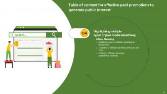 Effective Paid Promotions To Generate Public Interest Powerpoint Presentation Slides MKT CD V Engaging Researched