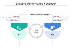 Effective performance feedback ppt powerpoint presentation inspiration designs download cpb