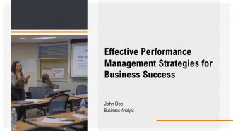 Effective Performance Management Strategies For Business Success PPT PowerPoint AT
