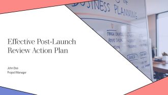 Effective Post Launch Review Action Plan PPT Demonstration AT