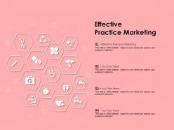 Effective practice marketing ppt powerpoint presentation summary template
