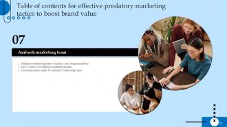 Effective Predatory Marketing Tactics To Boost Brand Value Powerpoint Presentation Slides MKT CD V Template Impactful