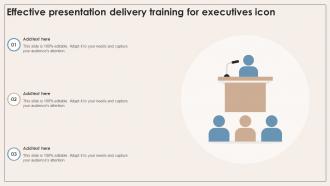 Effective Presentation Delivery Training For Executives Icon