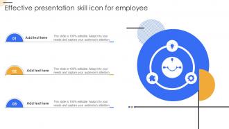 Effective Presentation Skill Icon For Employee
