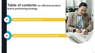 Effective Product Brand Positioning Strategy Powerpoint Presentation Slides Graphical Image